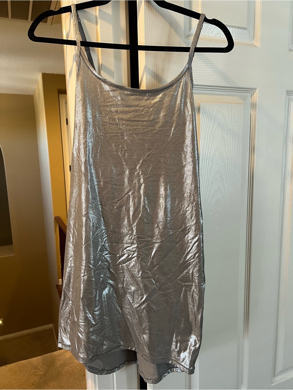 SKIMS Silver Slip Dress